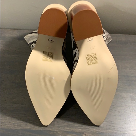 Misguided Snakeskin Ankle Heel Boots Front Zipper - Picture 13 of 16